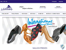 Tablet Screenshot of e-danceshop.lt